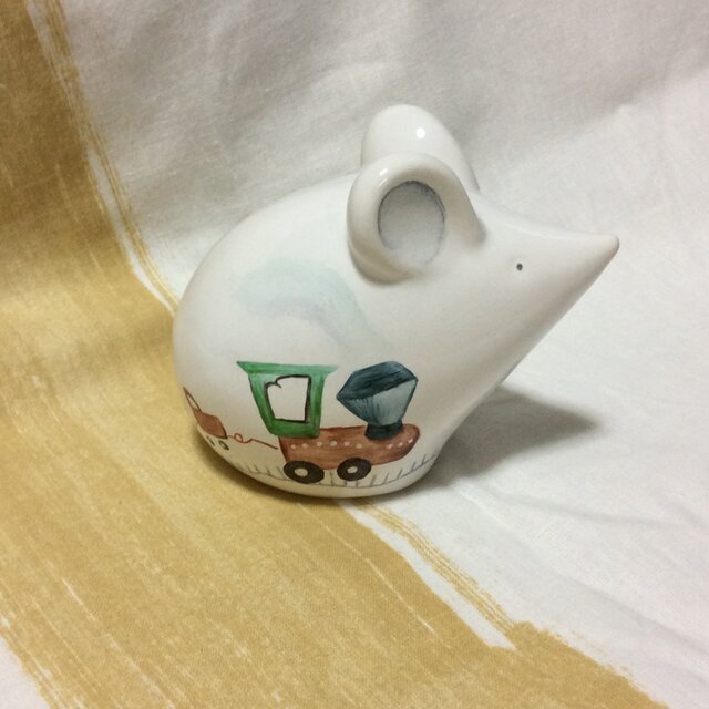 お空に、向かって！】ネズミさんの陶器の置きもの | iichi 日々の