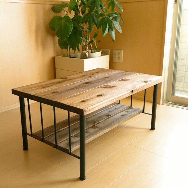 新生活❣❣【アイアン ローテーブル》 カフェ 男前 インテリア ☆完成