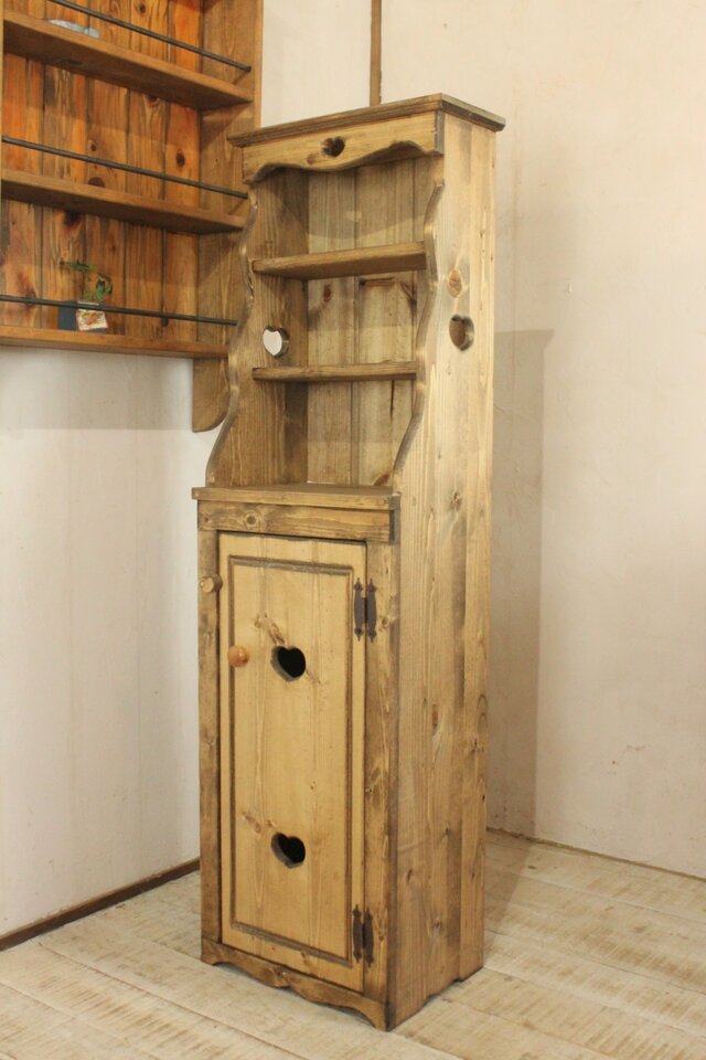 ハートのスリムキャビネット カントリー家具 | iichi 日々の暮らしを