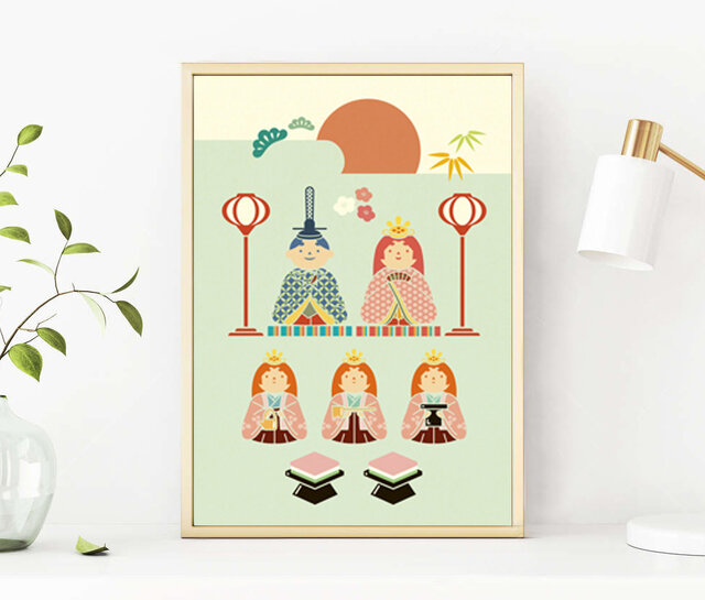 A4ポスター【雛祭／ひなまつり】桃の節句 | iichi 日々の暮らしを
