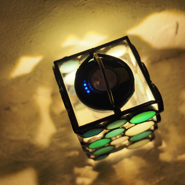 丸いガラスのランタンシェードゴールゼロgoal zero仕様〜アウトドアや