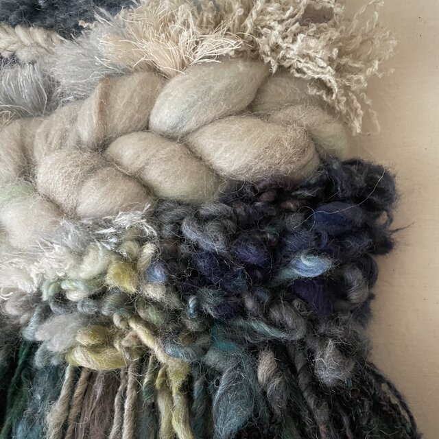 一点もの】流木 ウィービング タペストリー 『木霊の宿る樹, e