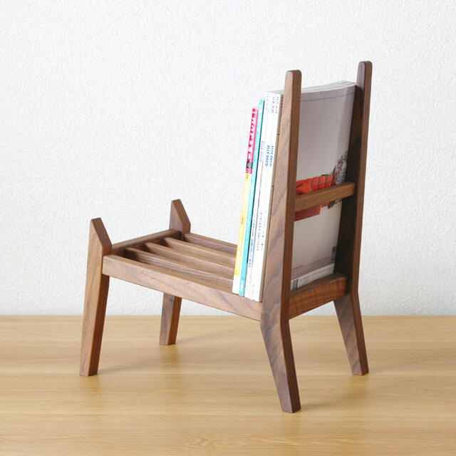 book rest chair】マガジンラック／木桟 | iichi 日々の暮らしを