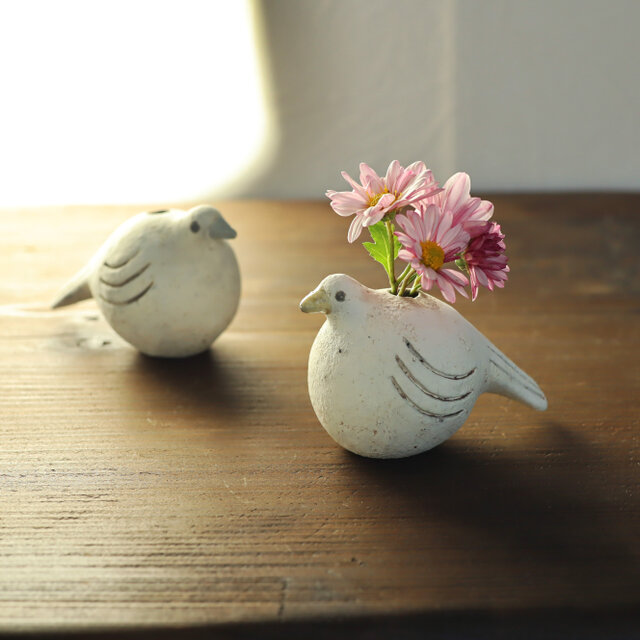 しろ鳥（黄色） / 花器 花瓶 | iichi 日々の暮らしを心地よくする
