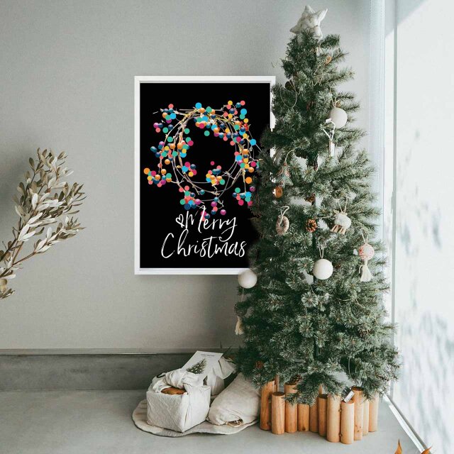 クリスマス 送料無料 プロのイラスト A4〜A0 ポスター アートポスター