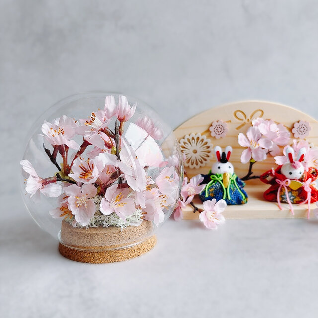 ちりめんのひな祭り飾り 桜のパーツ付き | iichi 日々の暮らしを