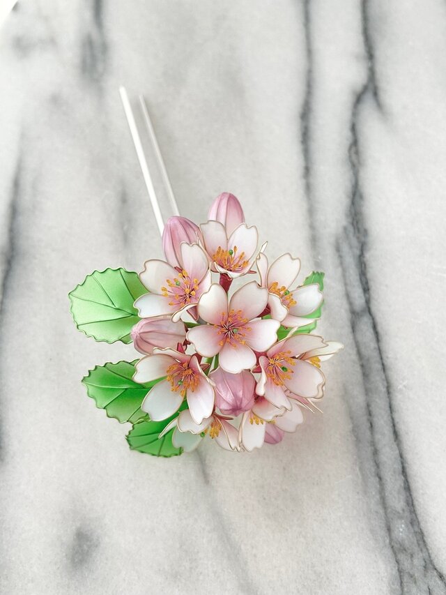 桜簪ー桜花爛漫ー | iichi 日々の暮らしを心地よくするハンドメイドや