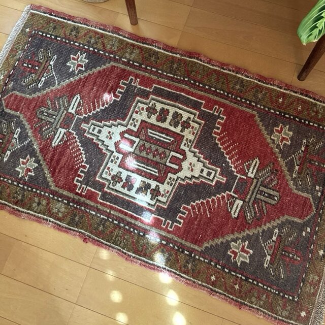 52×89 アースカラー 小さめメダリオン アンティークカラー トルコ