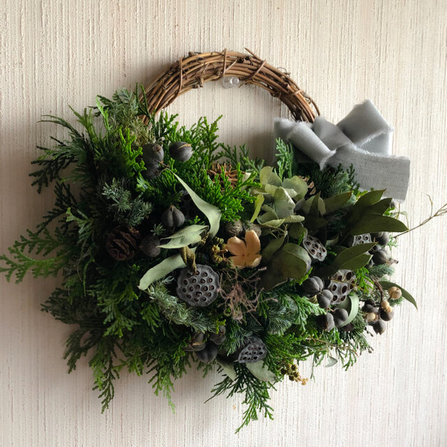 ナチュラルドライフラワーハーフリース！AtelierKouan | iichi 日々の