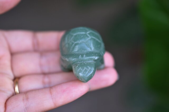 ハンドメイド 置物 Jede 亀☆ミャンマー翡翠 s722 | iichi 日々の