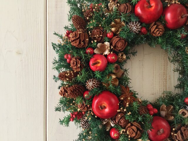 クリスマスリースE(22cm) | iichi 日々の暮らしを心地よくする