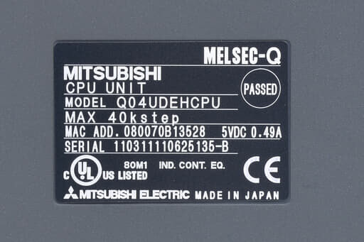 三菱 CPUユニット Q04UDEHCPU (09年製) | 保守部品.com