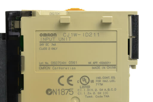 オムロン 入力ユニット CJ1W-ID211 (06年製) | 保守部品.com
