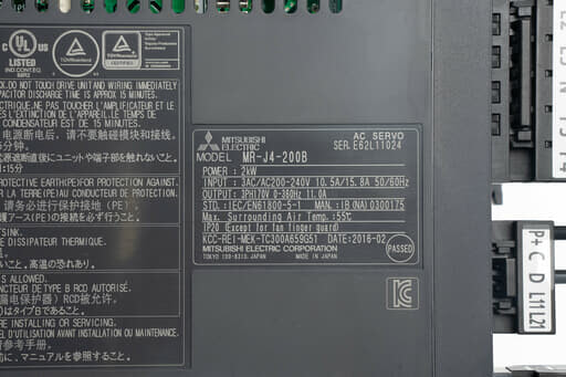 三菱 ACサーボアンプ MR-J4-200B (電源ON累積時間12200h) | 保守部品.com