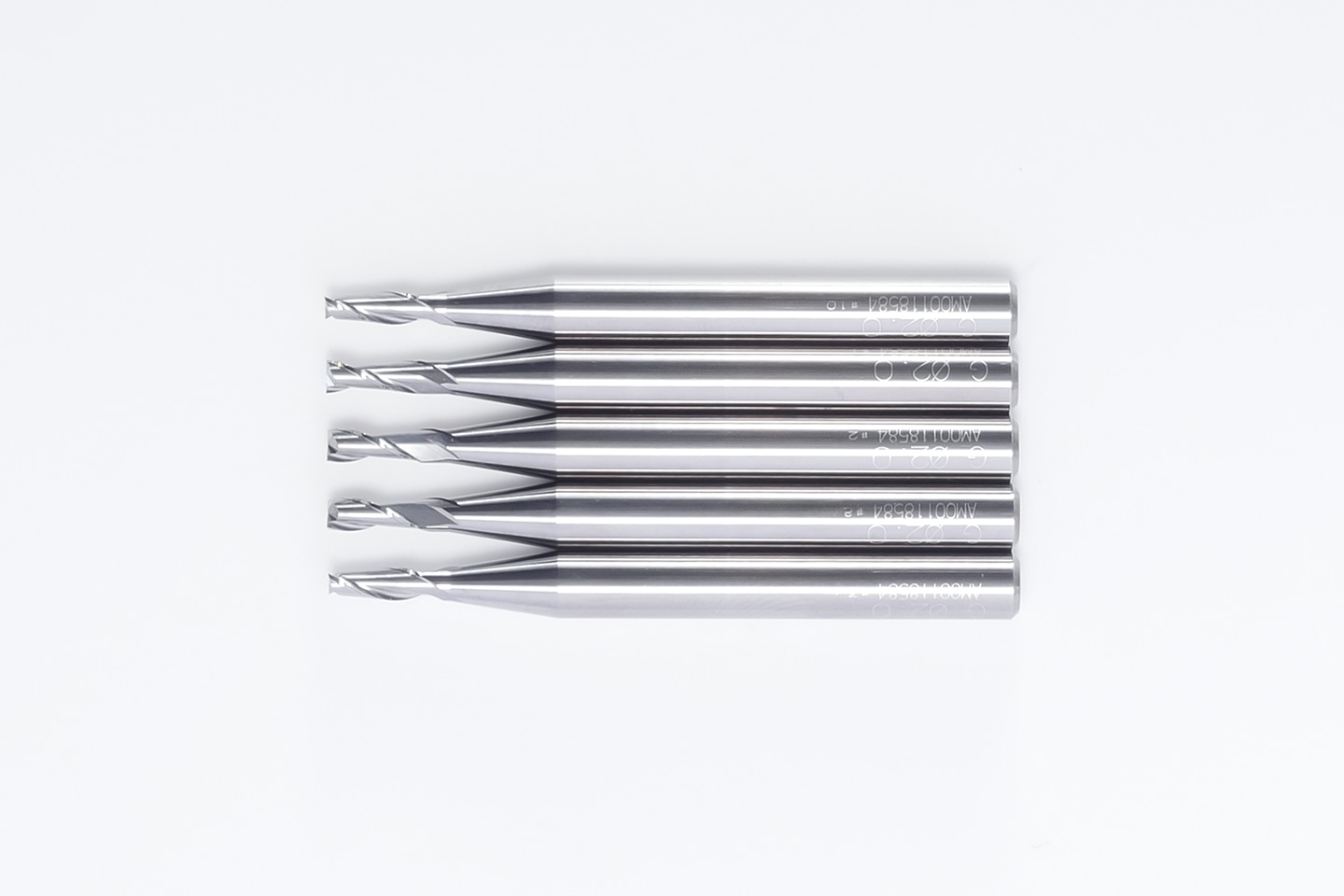 アルミ・樹脂用超硬スクエアエンドミル 5本入りお買い得セット