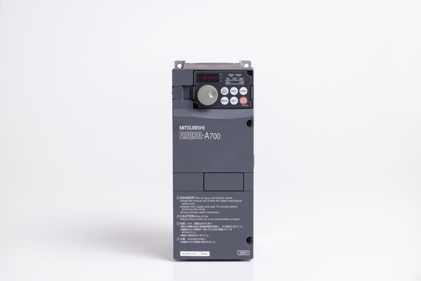 三菱 インバータ FR-A720-0.75K (通電時間34100h) | 保守部品.com