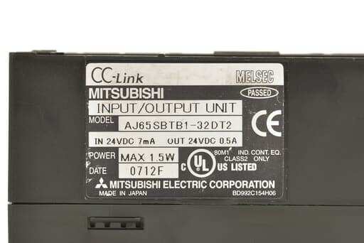 三菱 リモートI/Oユニット AJ65SBTB1-32DT2 (07年製) | 保守部品.com