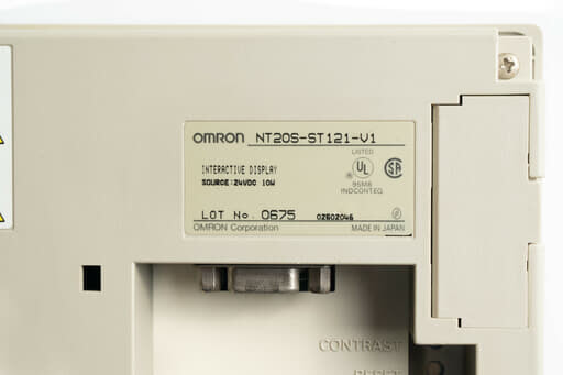 オムロン プログラマブルターミナル NT20S-ST121-V1 (05年製・画面に