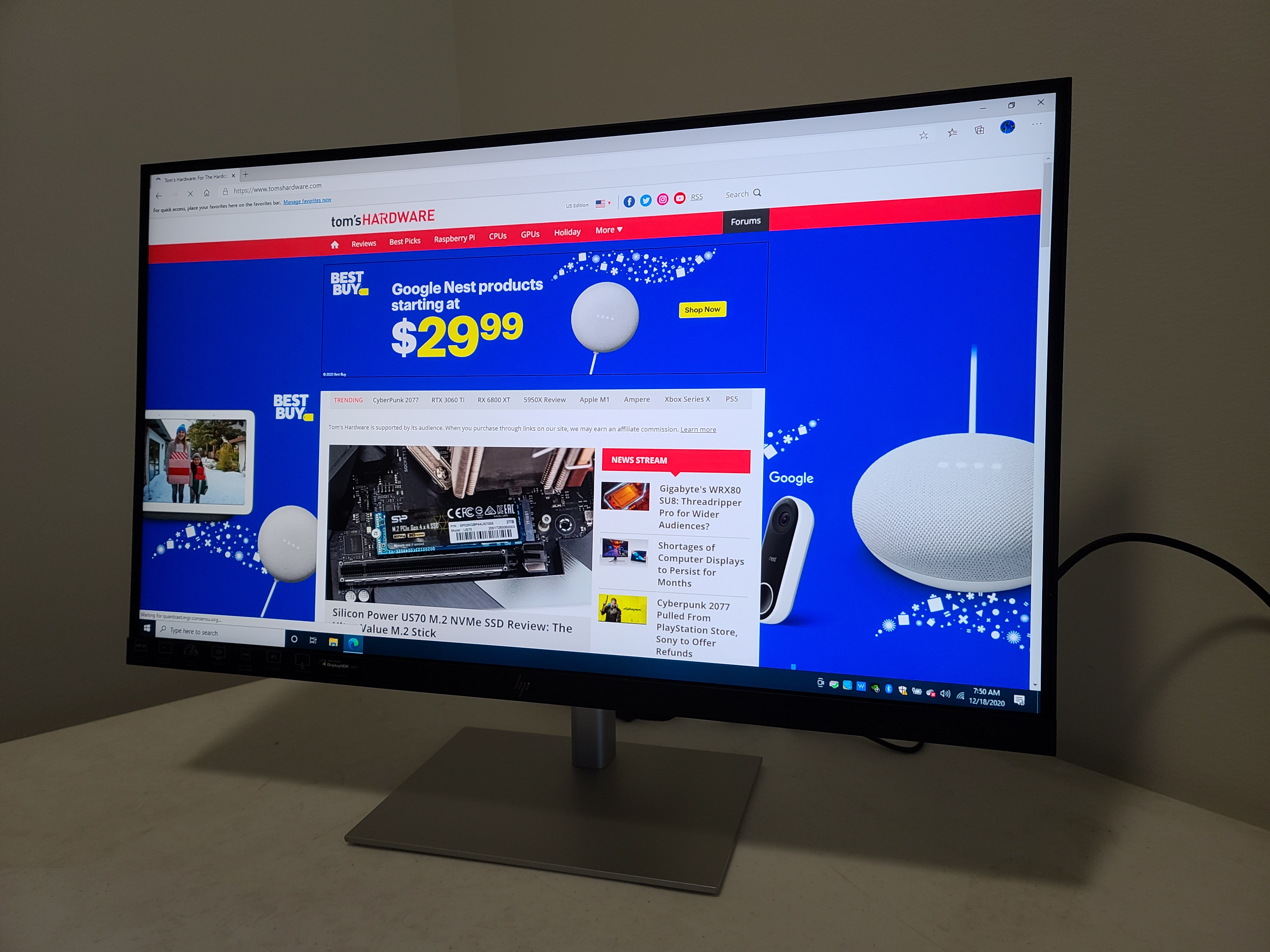 HP U28 4K HDR Monitor Review: Color You Can Count On | Tom's Hardware