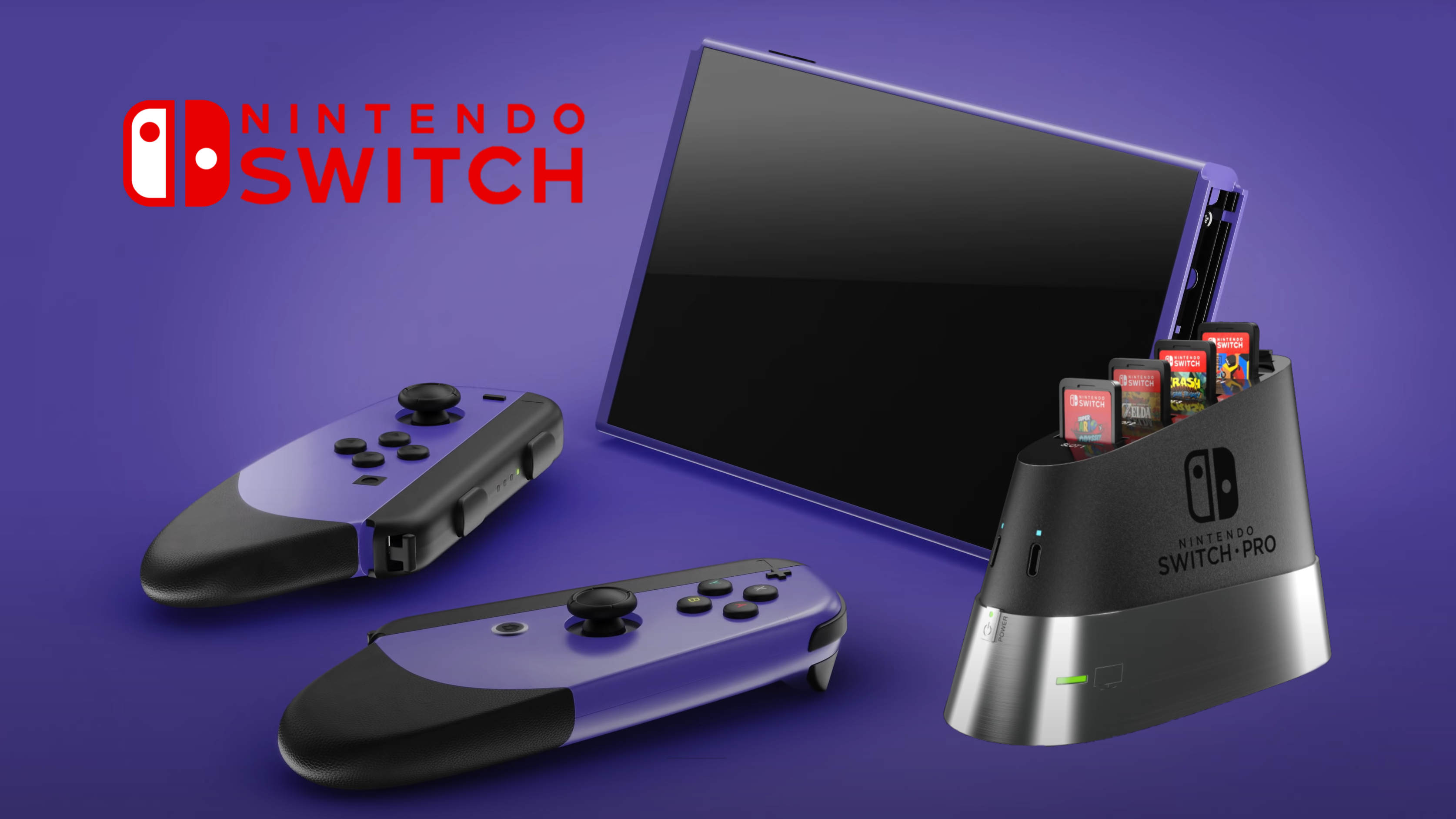 Nintendo Switch Pro with multi-cartridge game dock is the Switch