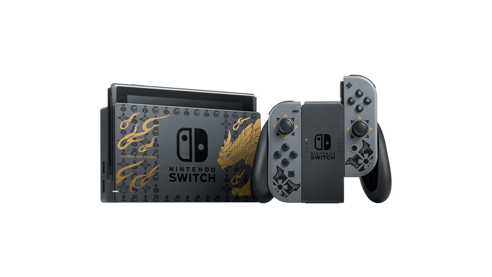 Monster Hunter Rise special edition Switch and Pro controller are