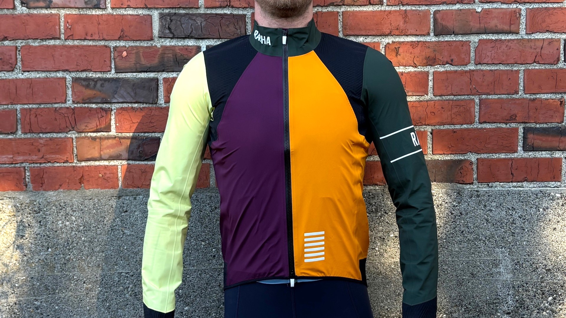Rapha's Excess Men's Pro Team Gore-Tex Rain Jacket is uniquely