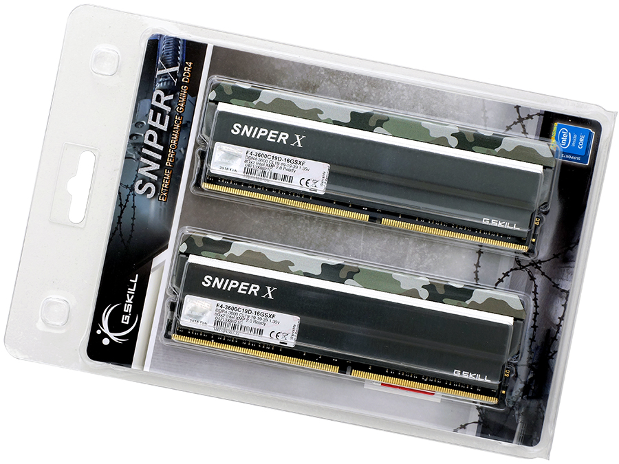G.Skill Sniper X 16GB DDR4-3600 C19 Dual-Channel Kit Review