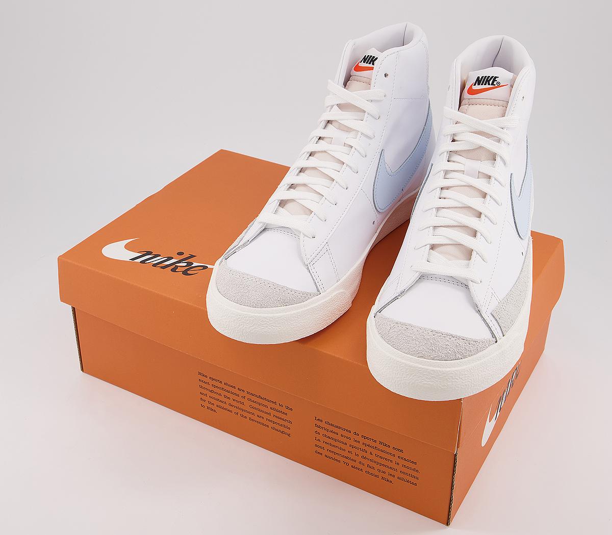 Nike Blazer Mid 77 Trainers White Celestine Blue Sail - Unisex Sports