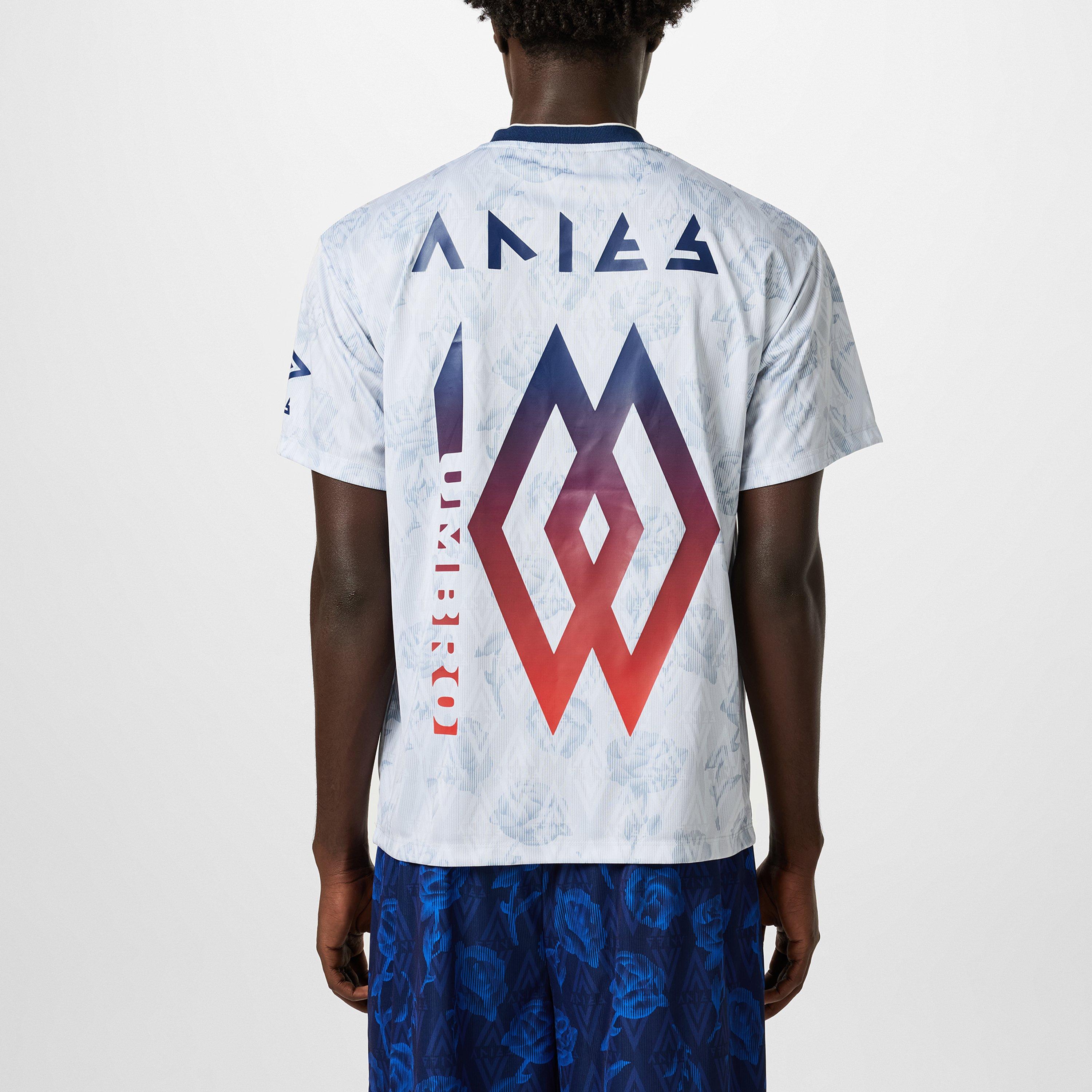 Aries X Umbro Roses Short Sleeve Football Shirt | Cruise Fashion