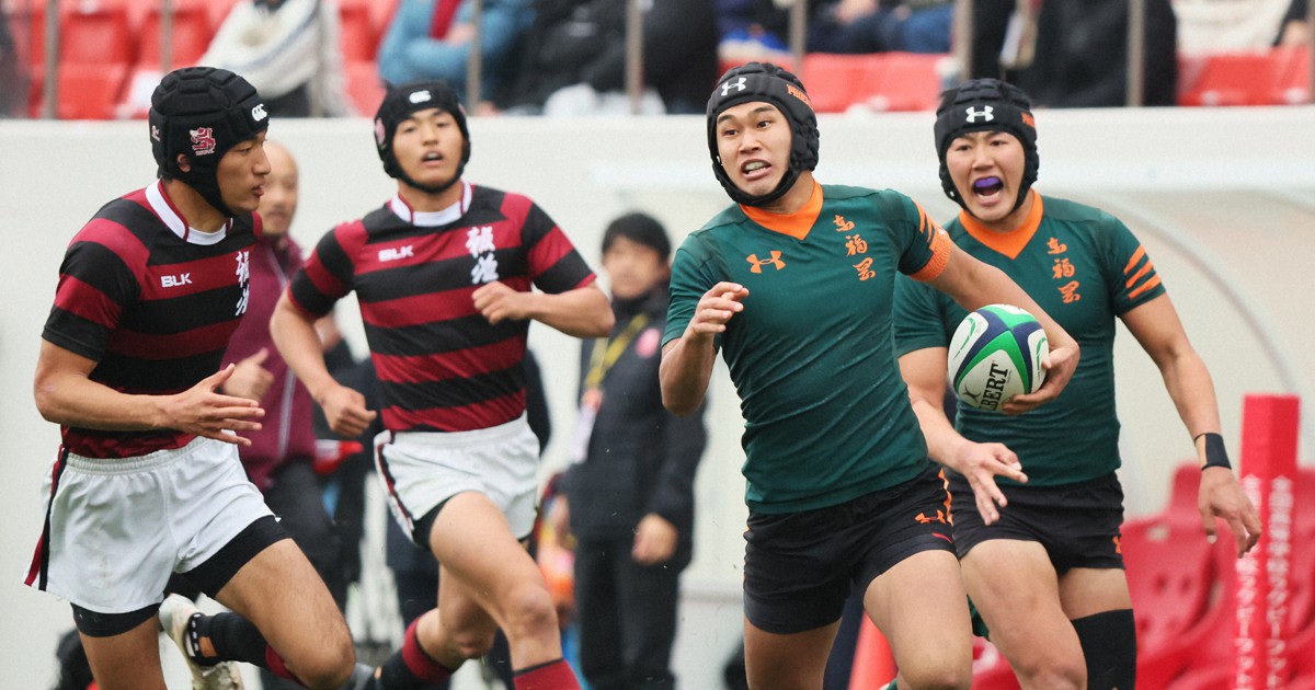 暴れ回った緑ジャージー 東福岡「運命の決勝」制した 高校ラグビー