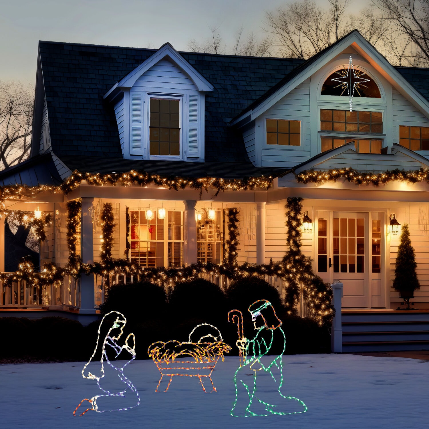 Fraser Hill Farm 51-in Freestanding Yard decoration with