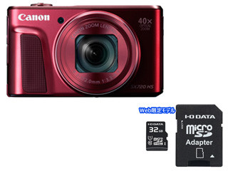 CANON キヤノン PowerShot SX720 HS（レッド）＋microSDHCメモリー