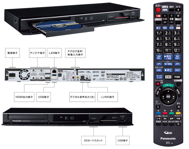 Panasonic/パナソニック DMR-BRZ1010 1TB DIGA/ディーガ - ムラウチ