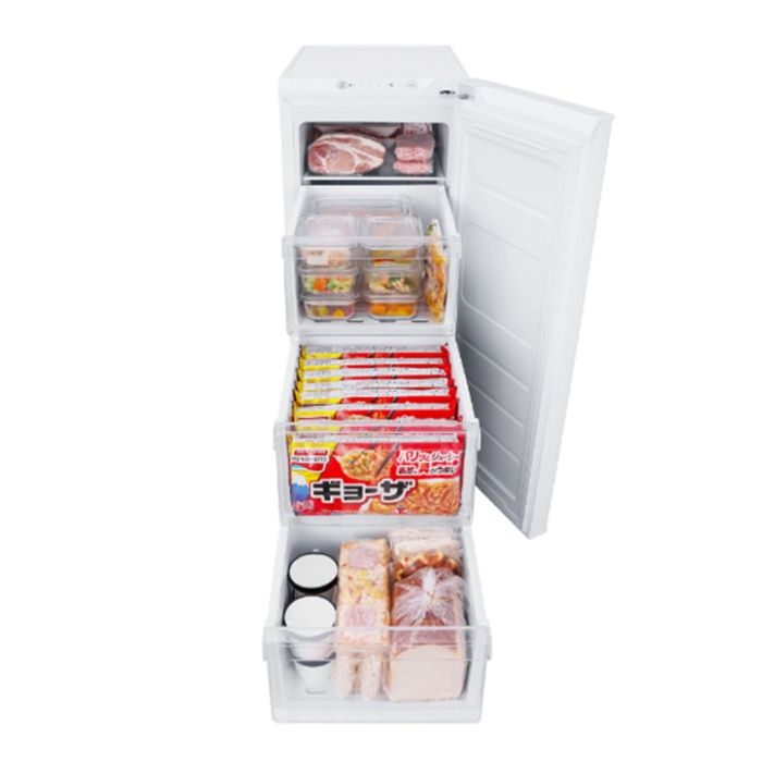 アイリスオーヤマ スリム冷凍庫 64L IUSN-S6A-Wの通販｜前開き冷凍庫