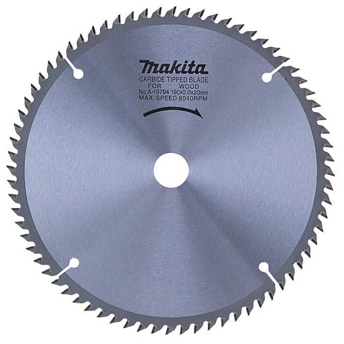 マキタ チップソー190-72T 卓上 A-19794の通販｜丸鋸・アクセサリー