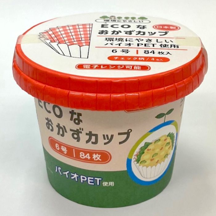 K'sインターナショナル エコな紙おかずカップ 6号84枚チェック柄の通販