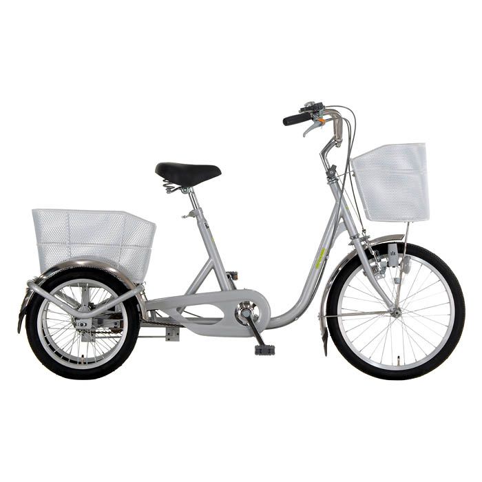 大人用三輪自転車(前20後16) シルバーの通販｜大人用三輪車