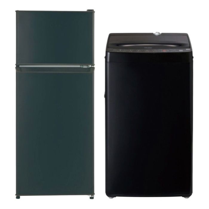 2点セット】 Haier(ハイアール) 冷蔵庫87L JR-9A(W) + 全自動洗濯機6.0