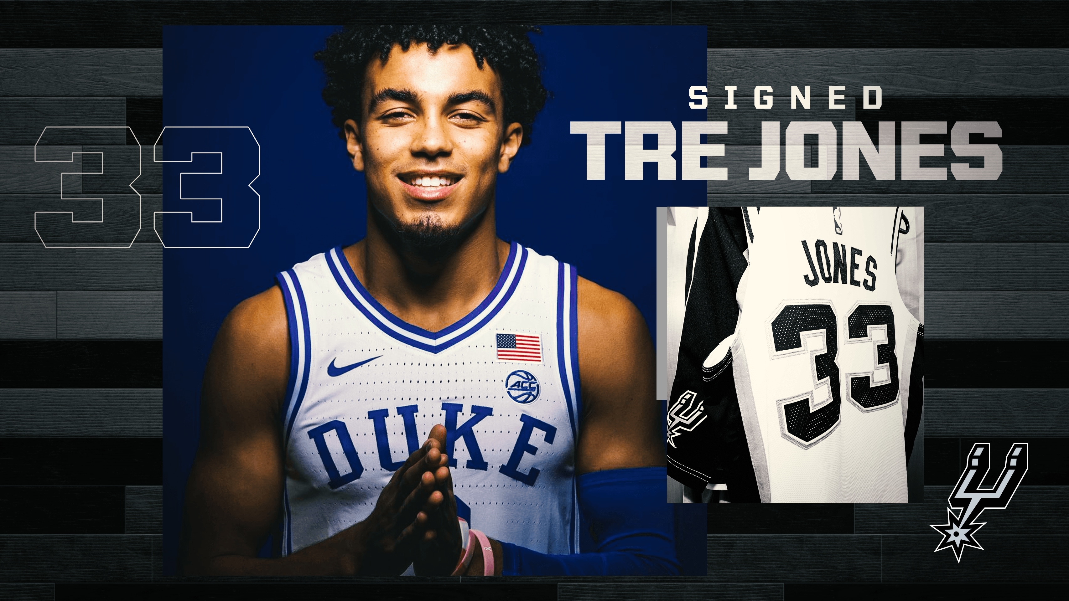 SPURS SIGN 2020 SECOND ROUND PICK TRE JONES | San Antonio Spurs