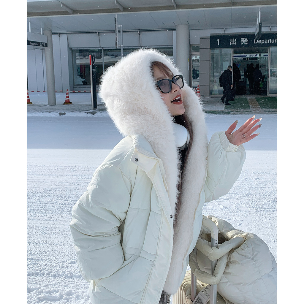 ファーフードダックダウンジャケット | ファッション通販サイト NUGU