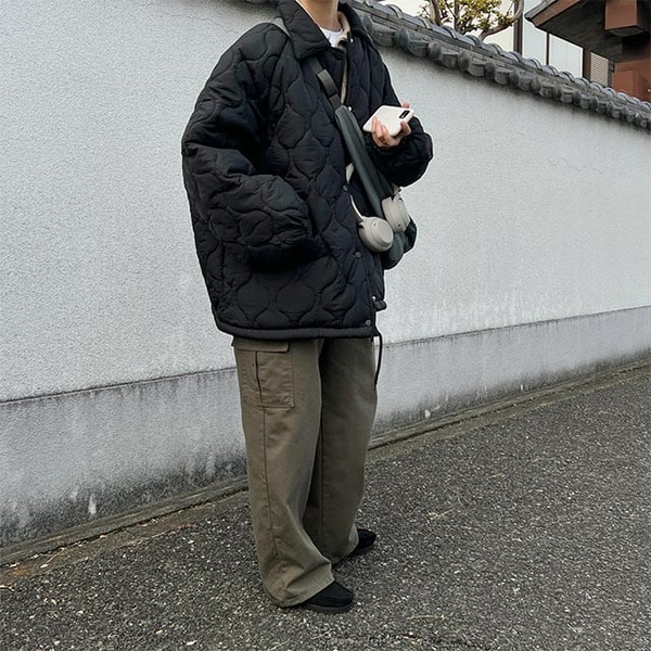 キルティングオーバーフィットジャケット | ファッション通販サイト NUGU