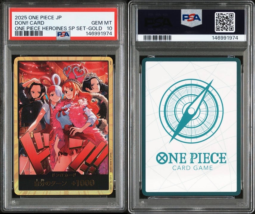 PSA10】ドン!!カード : ロビン&ウタ&ナミ&ハンコック スーパーパラレル