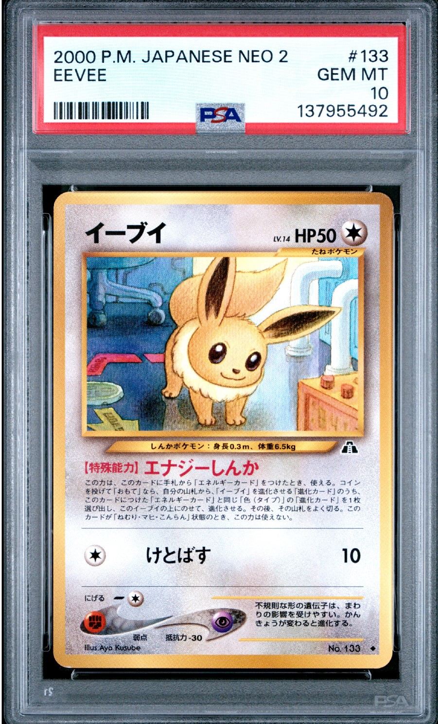 PSA10】イーブイ ◇ : 旧裏 [neo2 No.133](ポケモンカード☆neo 拡張