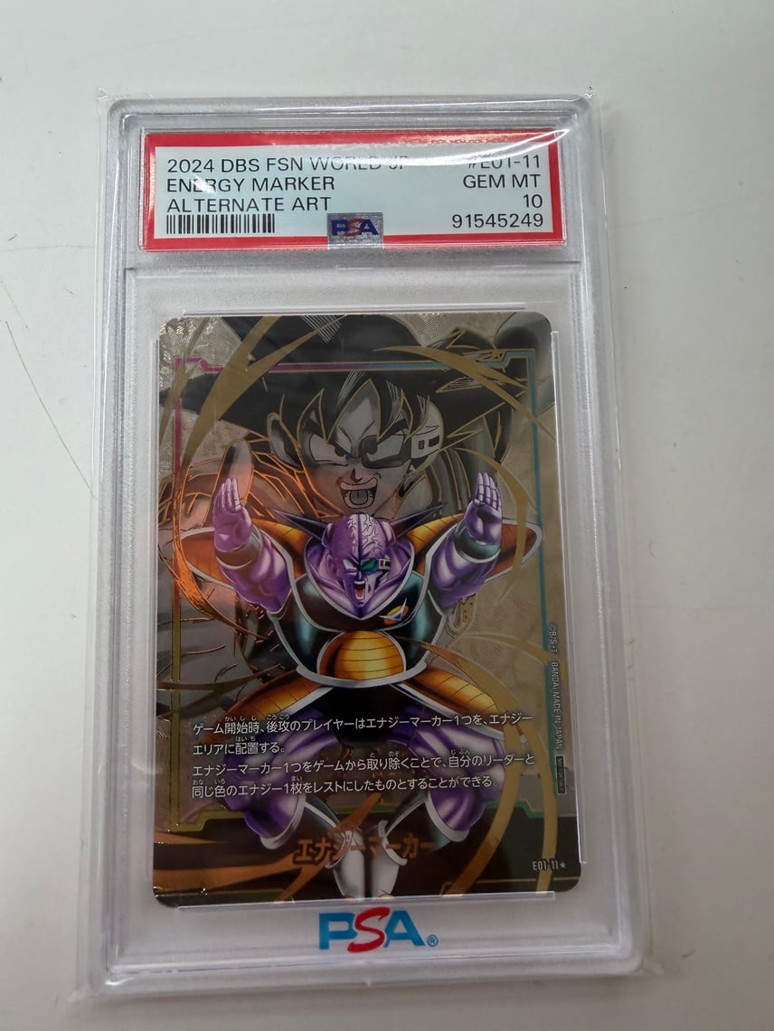 PSA10】エナジーマーカー(ギニュー) ☆ [E01-11](フュージョンワールド