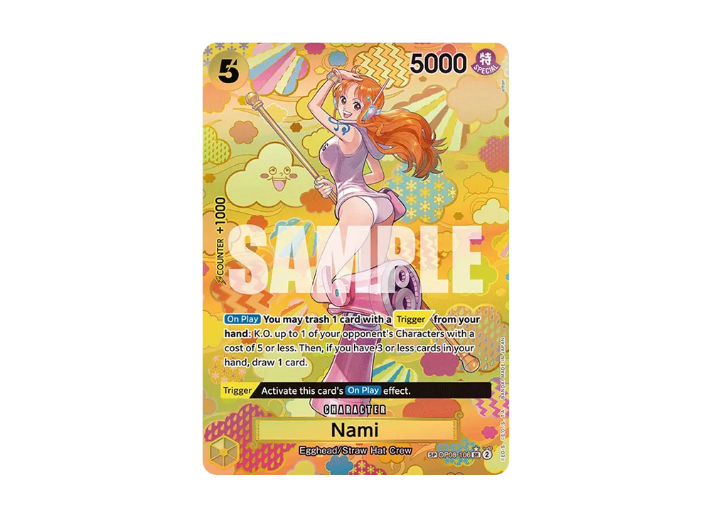 ナミ： SR (開封済み) [OP08-106](プロモーションカード「シリアル