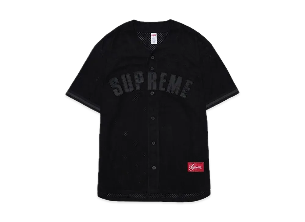 Supreme Ultrasuede Mesh Baseball Jersey 