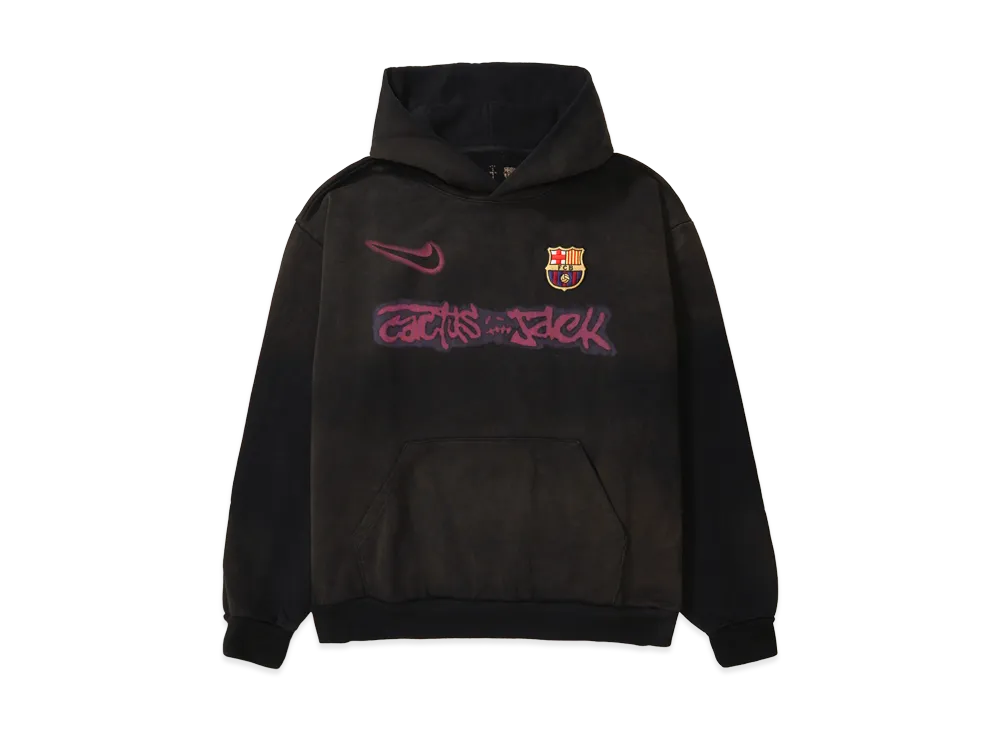 Travis Scott Cactus Jack x Nike x FC Barcelona Spray Logo Hoodie