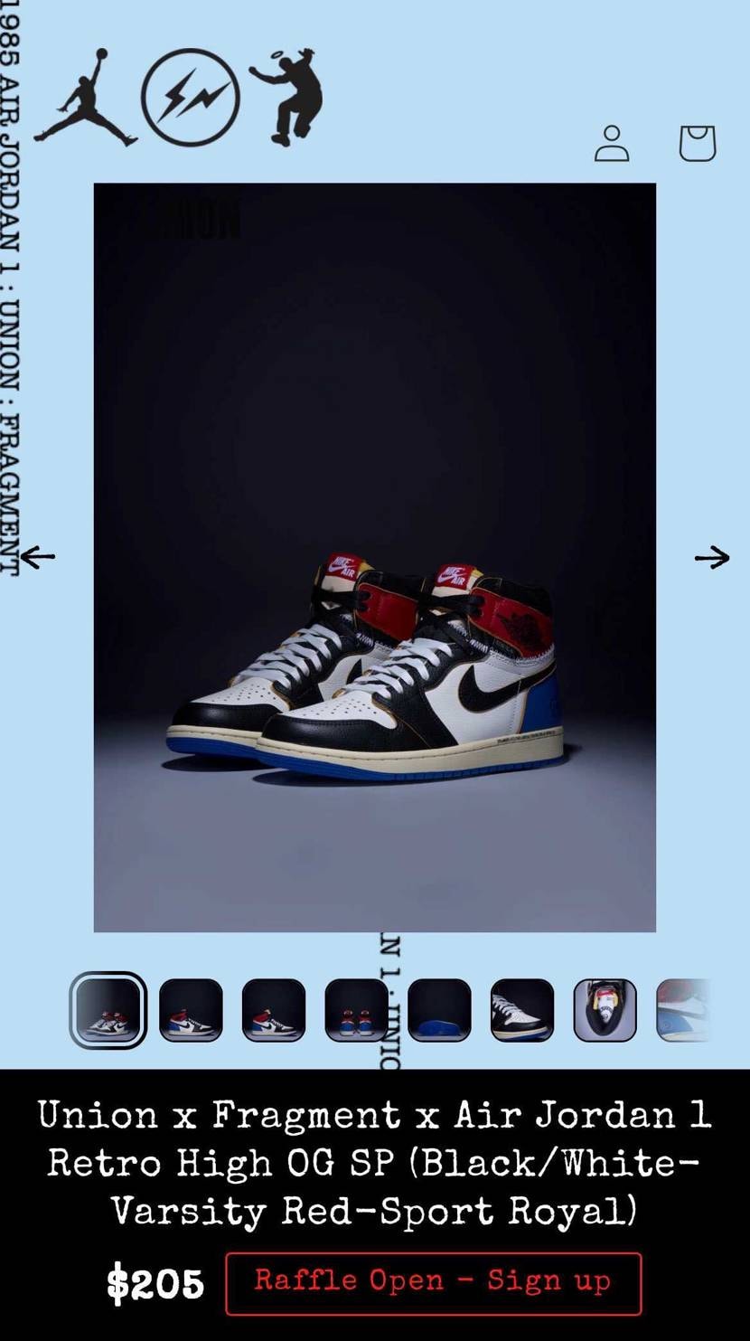 ユニオン × べフィーズビューティーサプライ × ナイキ エアジョーダン1