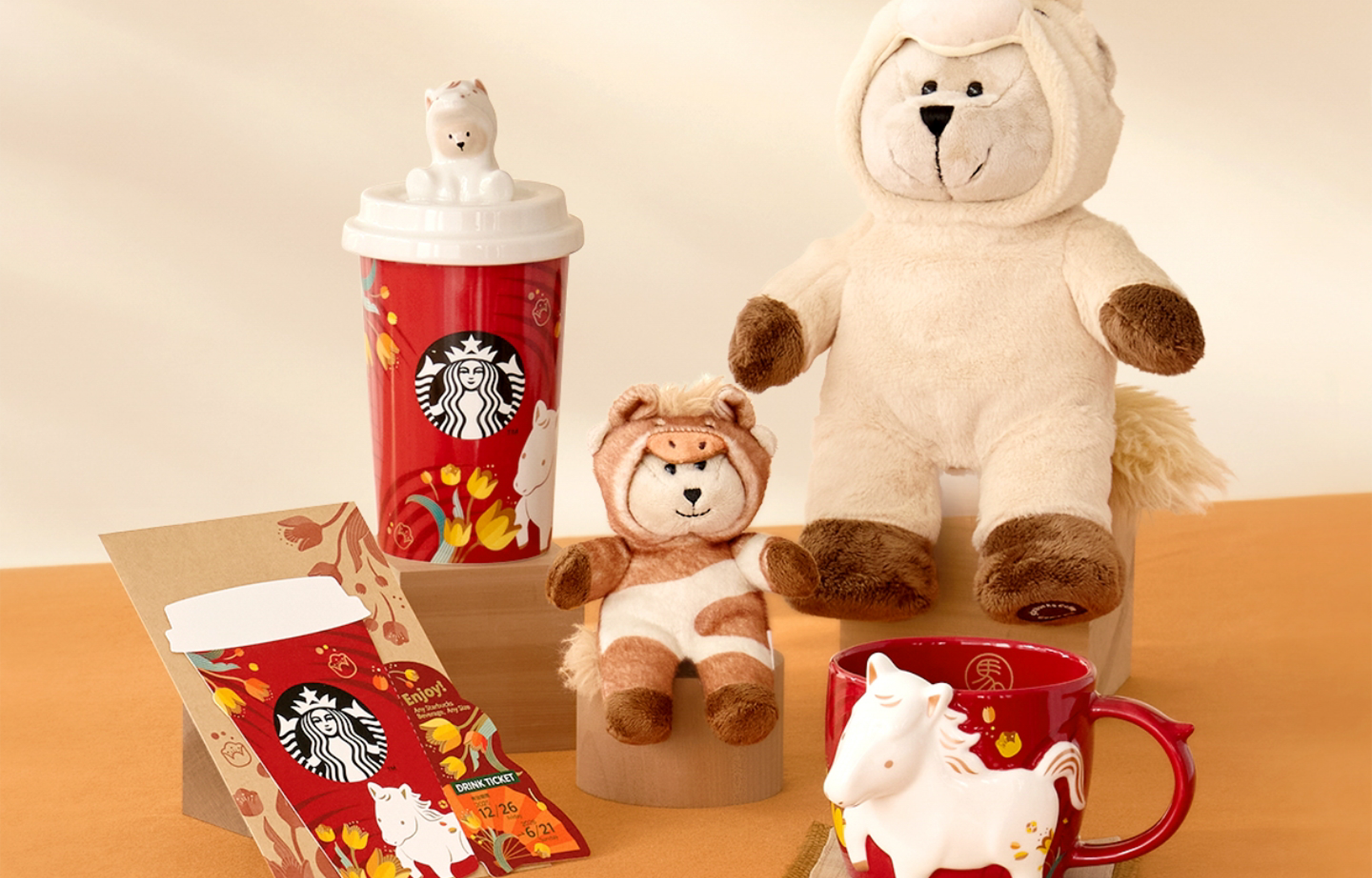 STARBUCKSから2026年干支「午」モチーフの限定グッズが登場
