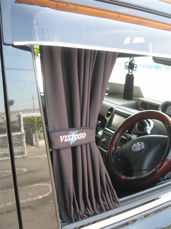 カーテン取り付け～運転席＆助手席～（トヨタ bB・NCP30系）by みきっ